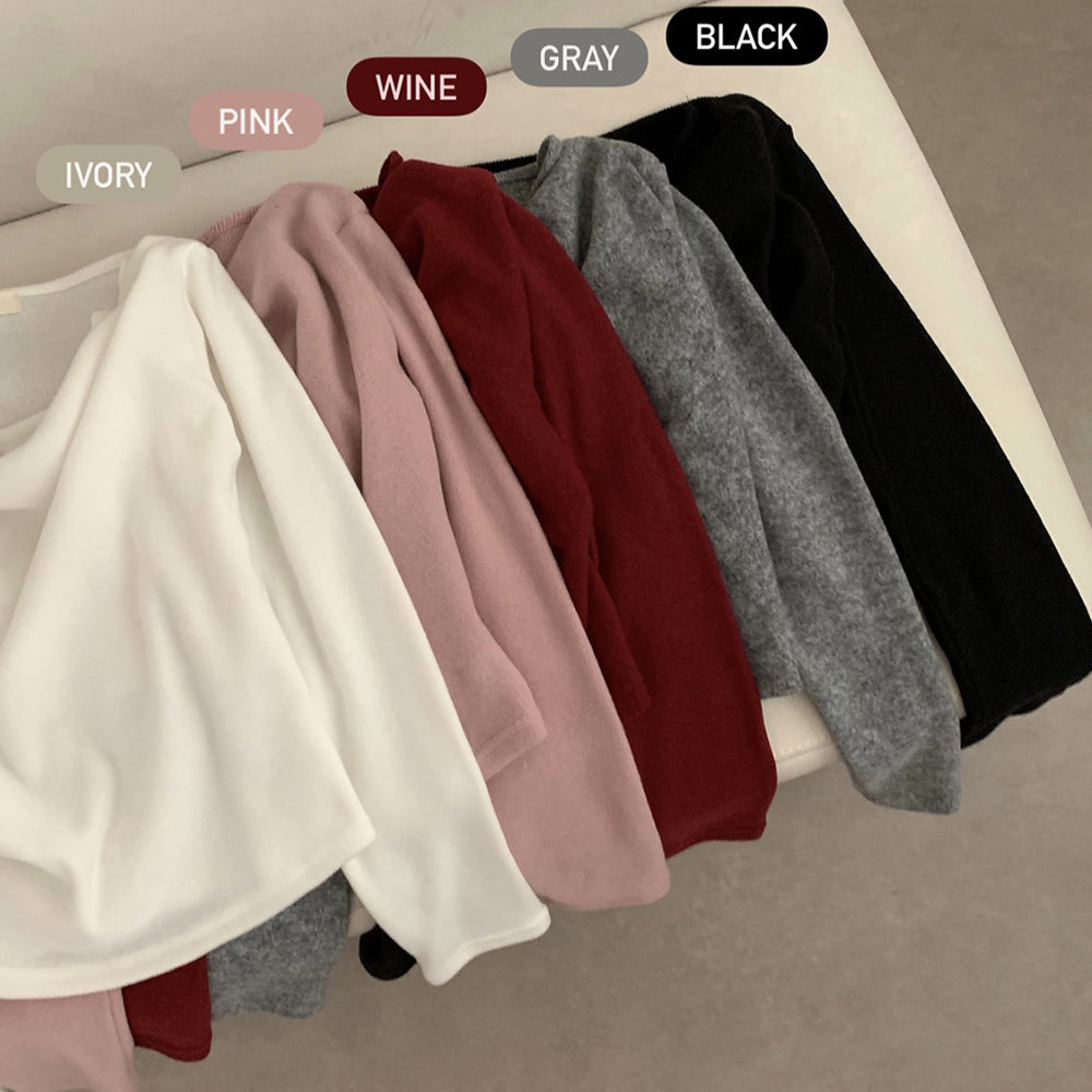 【🌸春日新風】Drape Fleece Top