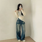 【🍂y2k autumn】Unbalanced Charm Knit 