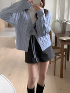 Palette Eyelet Ribbon Cardigan