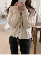 Palette Eyelet Ribbon Cardigan