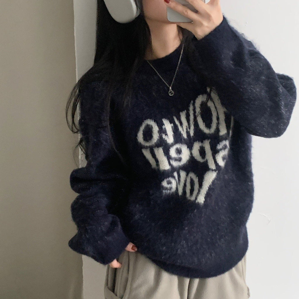 【柔軟厚實】How To Spell Love Knit