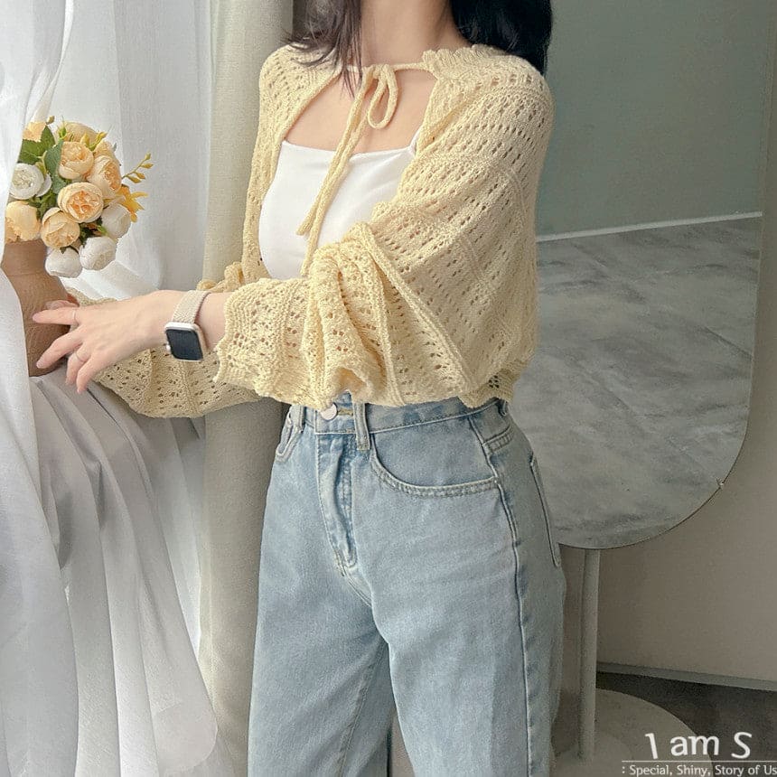 【🥨A Timeless Classic】Jelly Wave Knit Bolero 