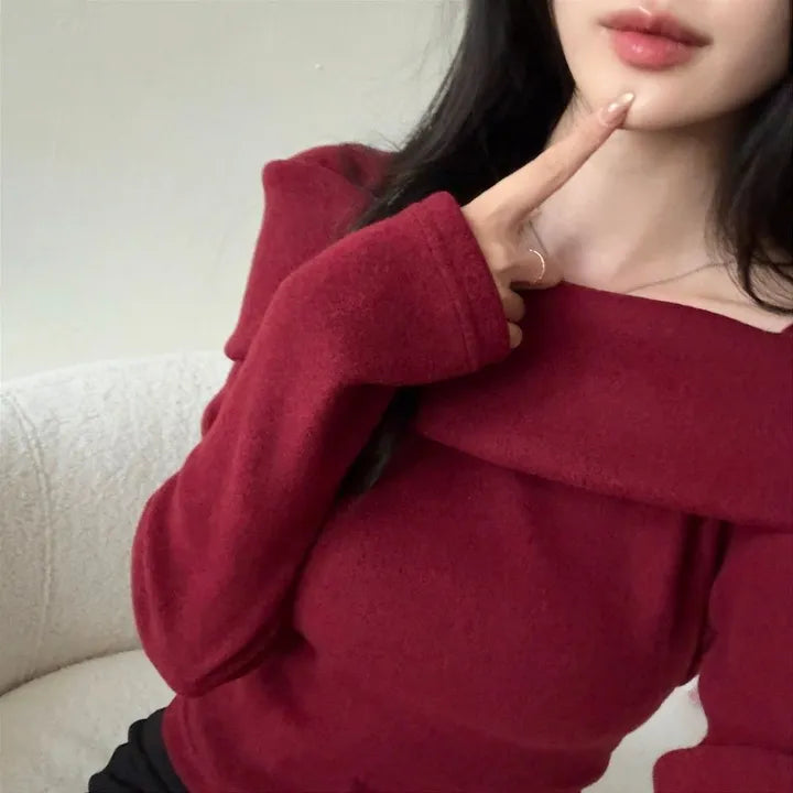 【🥂Date Picks】Square Fleece Top 