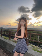 【🖤Sweet and alluring style】Ribbon Sleeveless 