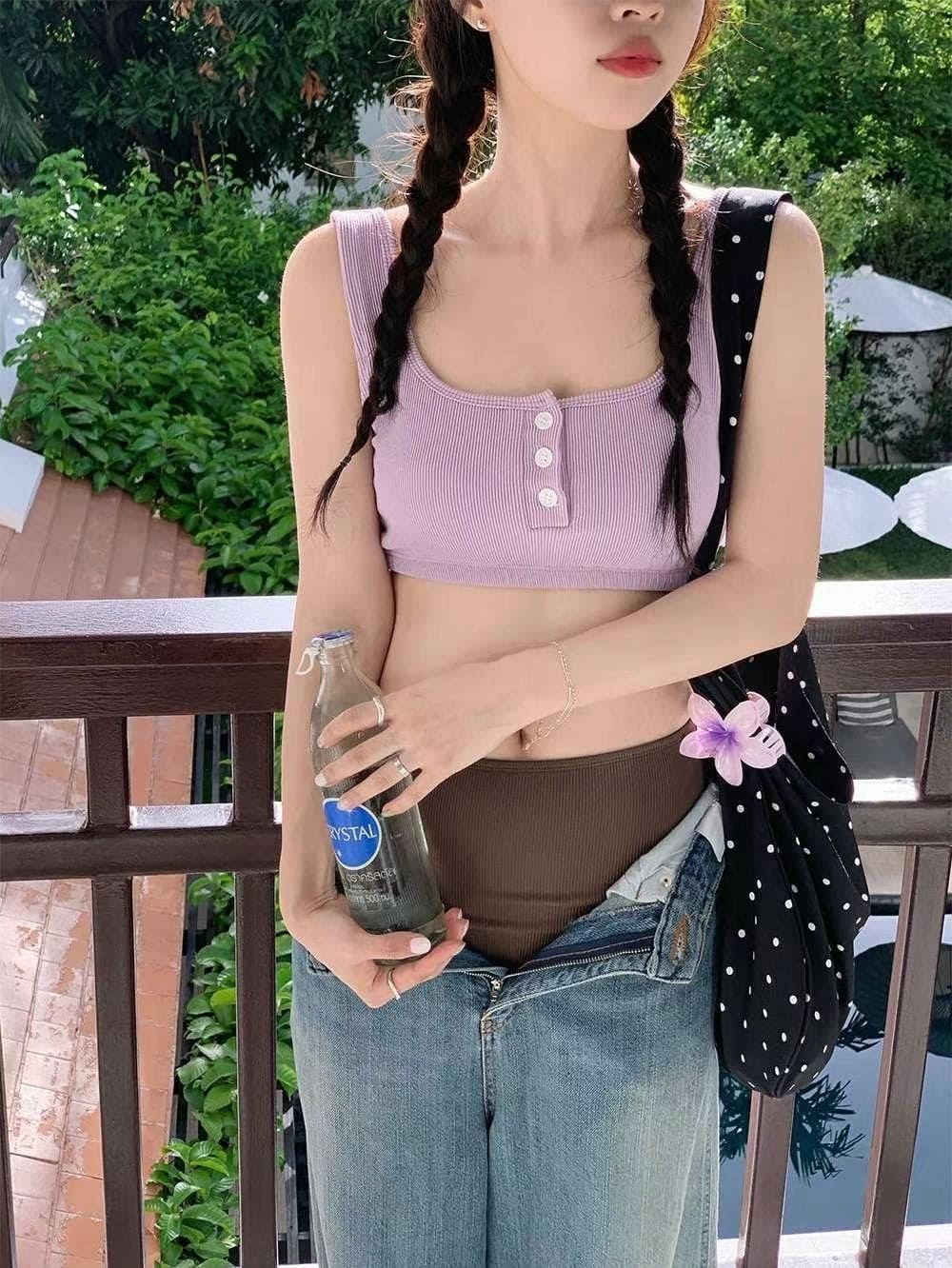 【💜Cute Series】Besh Button Bikini 