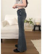 Cat Brush Flare Jeans