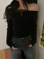 【🥂HOLIDAY PICK】Drape See-Through Tee 