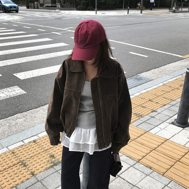 【🤎柔軟麂皮】Jumper Jacket