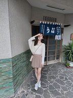 Orders surge! Basic loose-fitting knit long-sleeved shirt