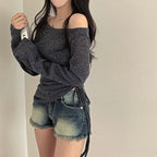 【🍂y2k autumn】Unbalanced Charm Knit 