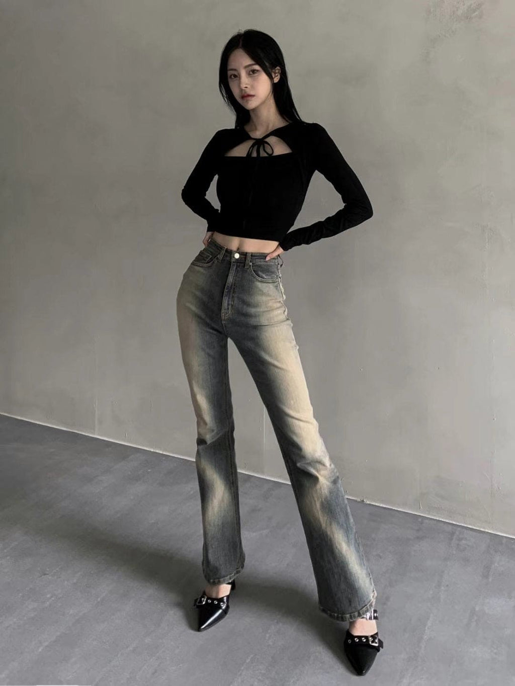 【🩶Korean Style Sexy】Ribbon Top 