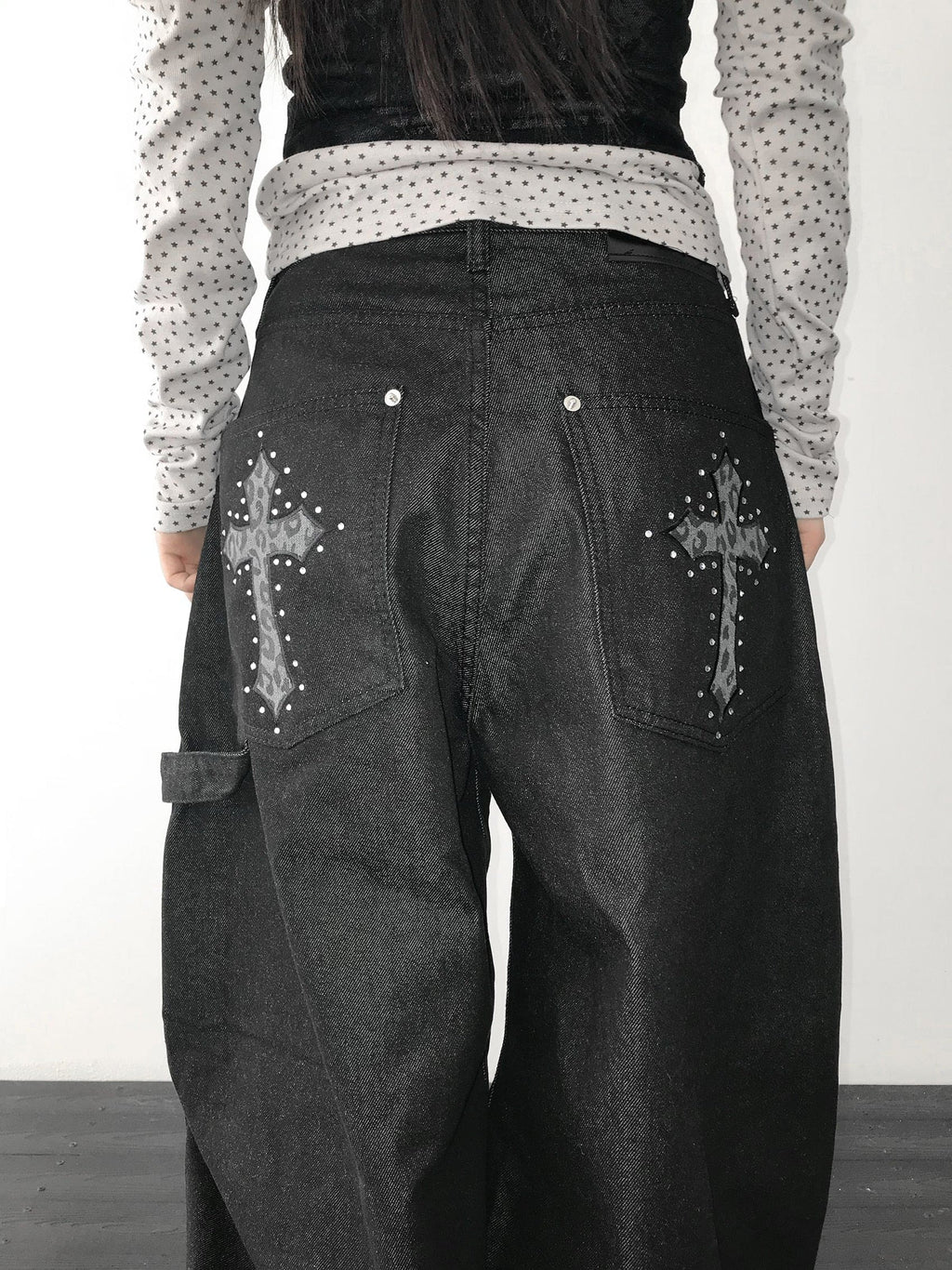 【Divine Pants Series】Cross Back Jeans 