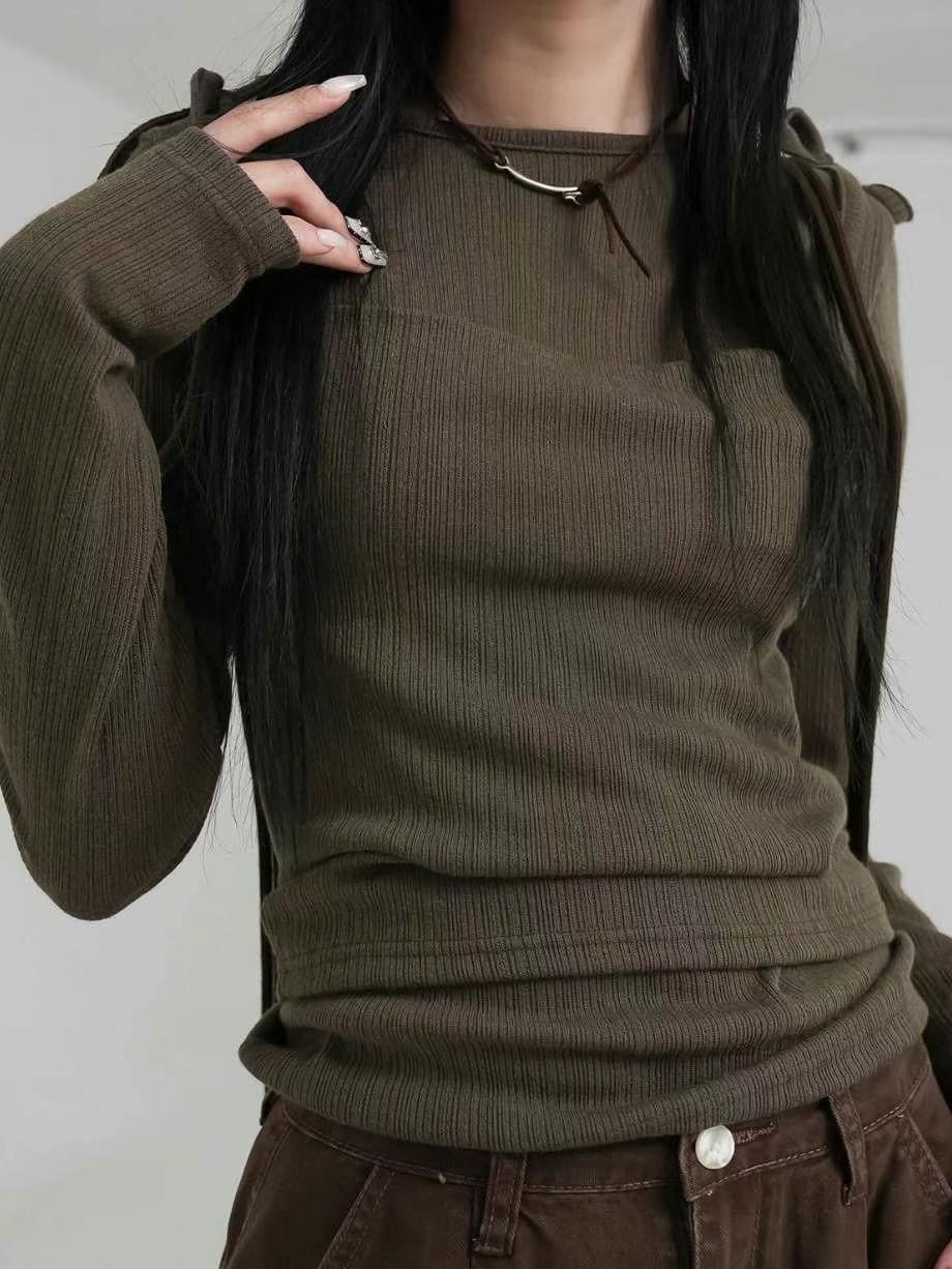 【🤎y2k vibe】Layered Top Set 