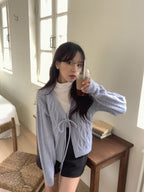 Palette Eyelet Ribbon Cardigan