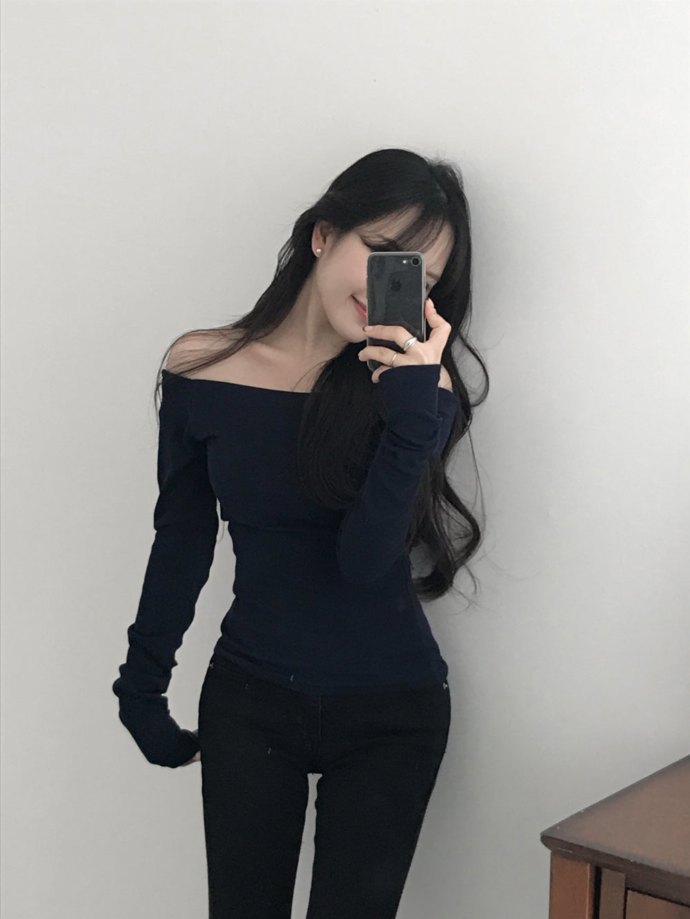 【🍇秋冬新色】Basic Off Shoulder Top