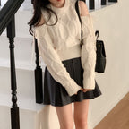 Thick pleated skirt for autumn and winter