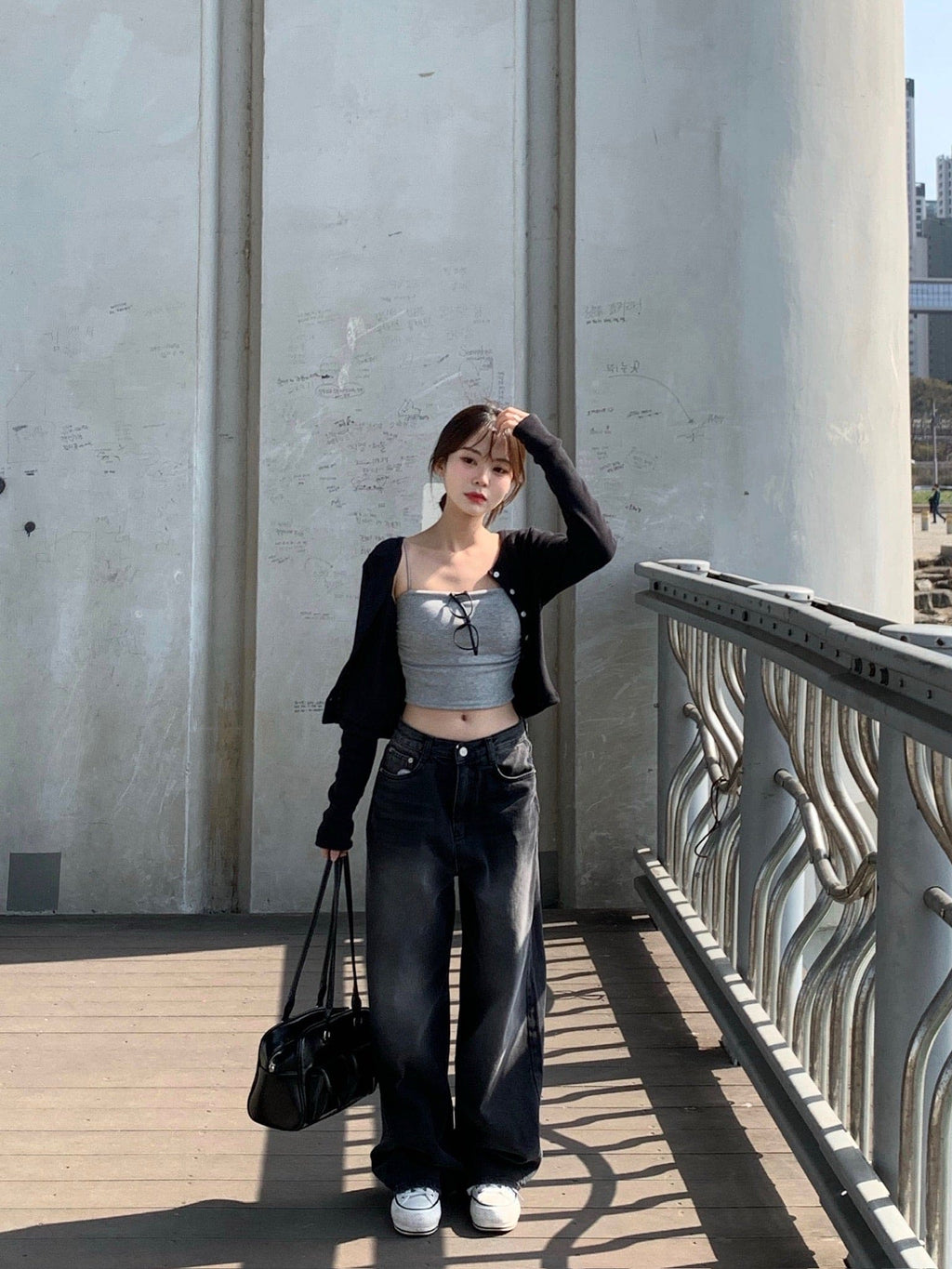 【Y2K Vibe】Cool Wide Jeans