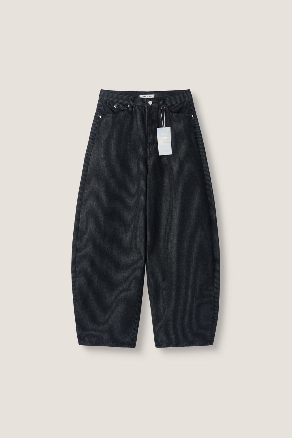 【神褲版型】Stripe Wide Pants