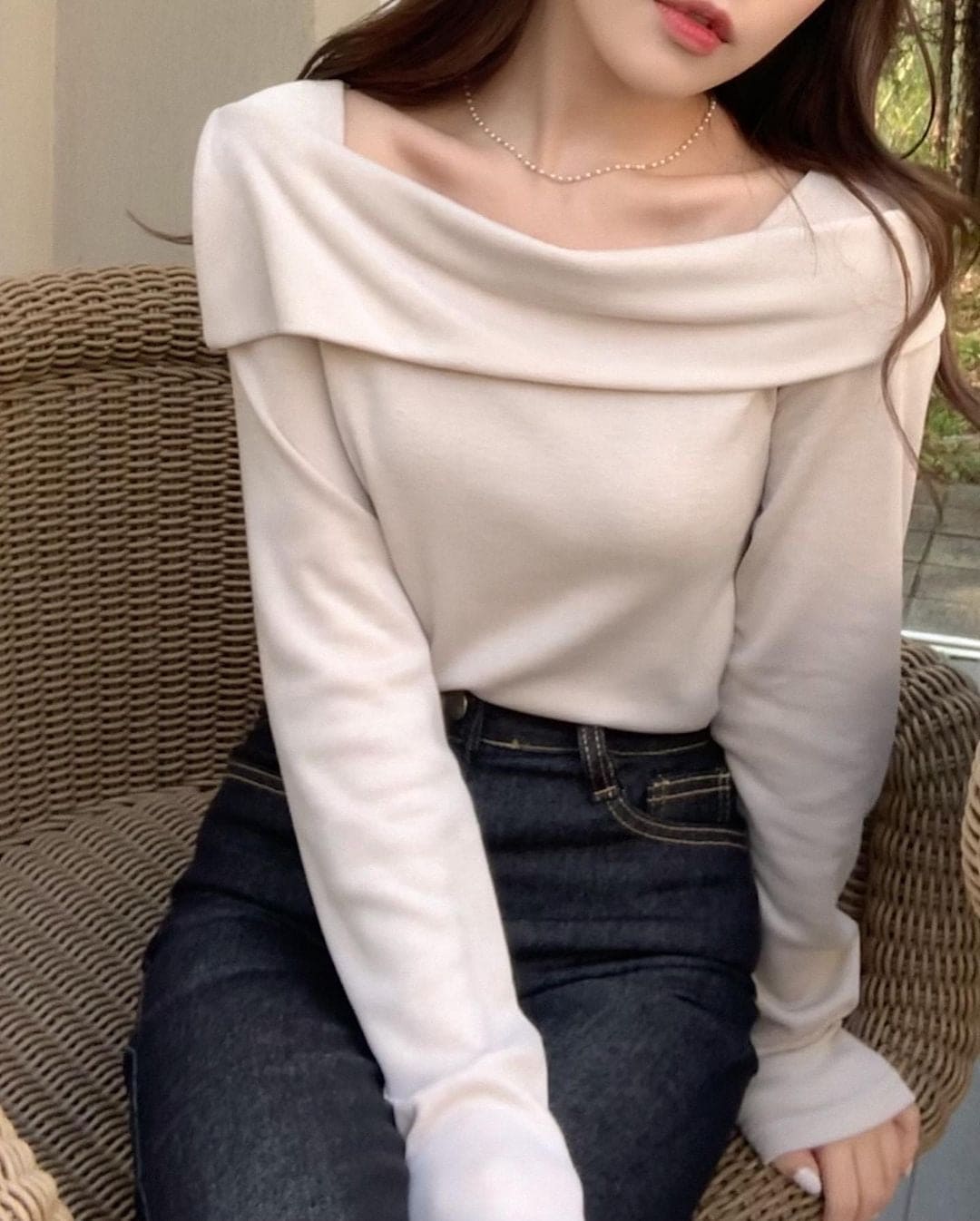 Winter First Love Off Shoulder Top