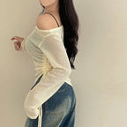 【🍂y2k autumn】Unbalanced Charm Knit 