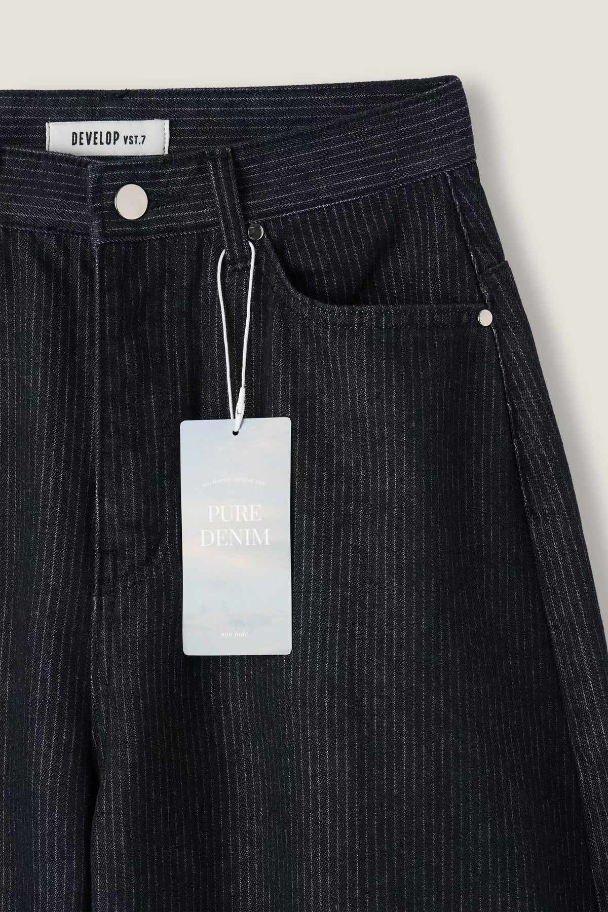 【神褲版型】Stripe Wide Pants