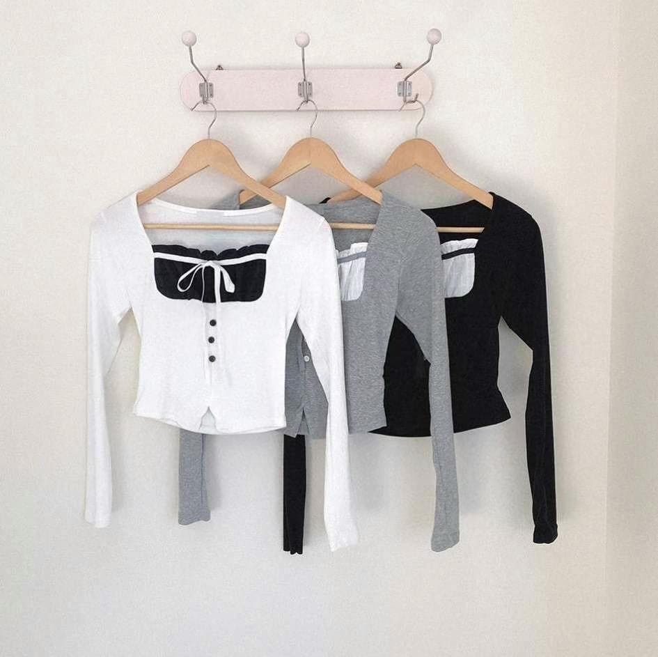 【🖤流行Y2K】Ribbon Slit Top