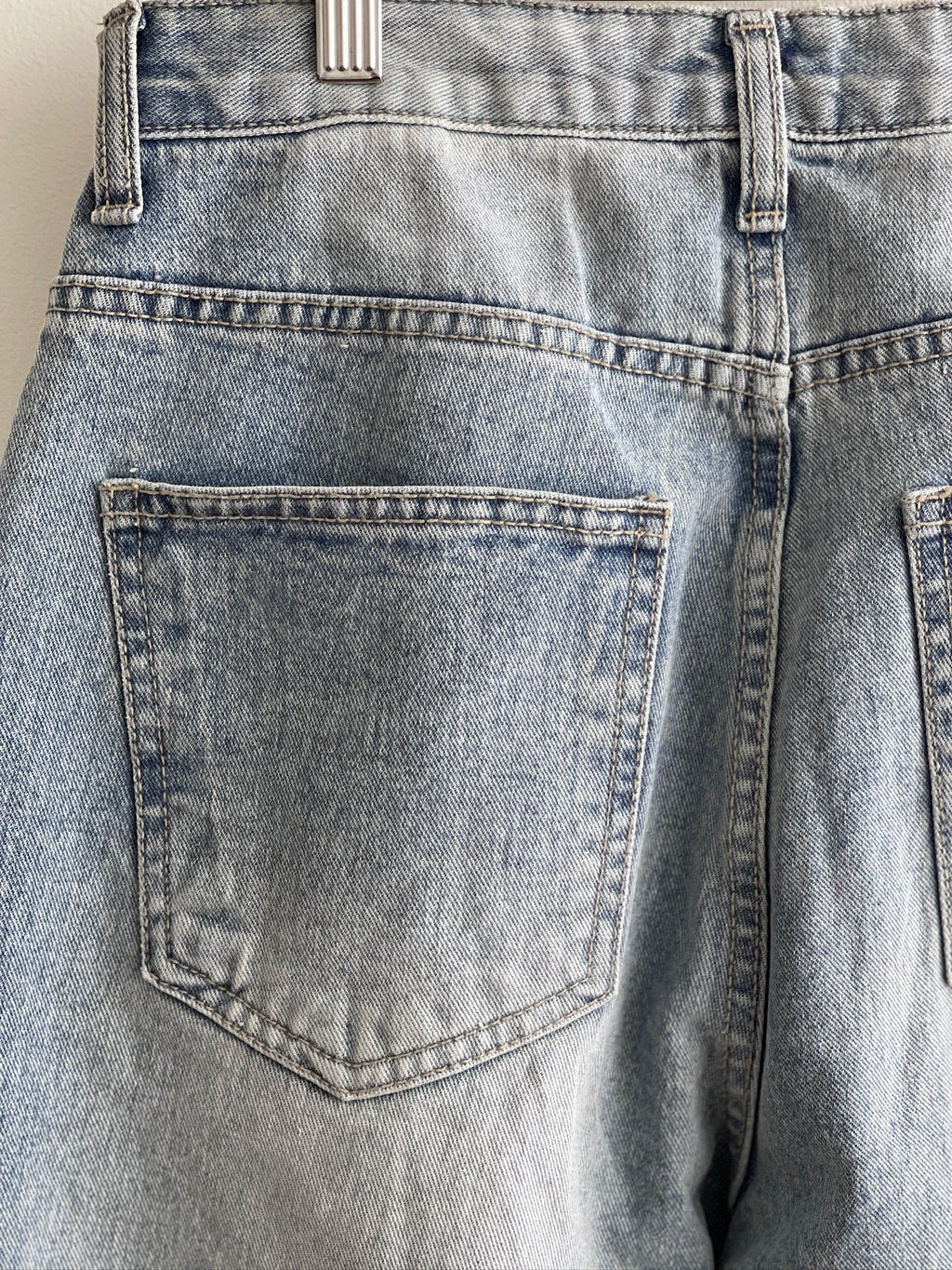 [Lazy Style] Pintuck Balloon Wide Denim