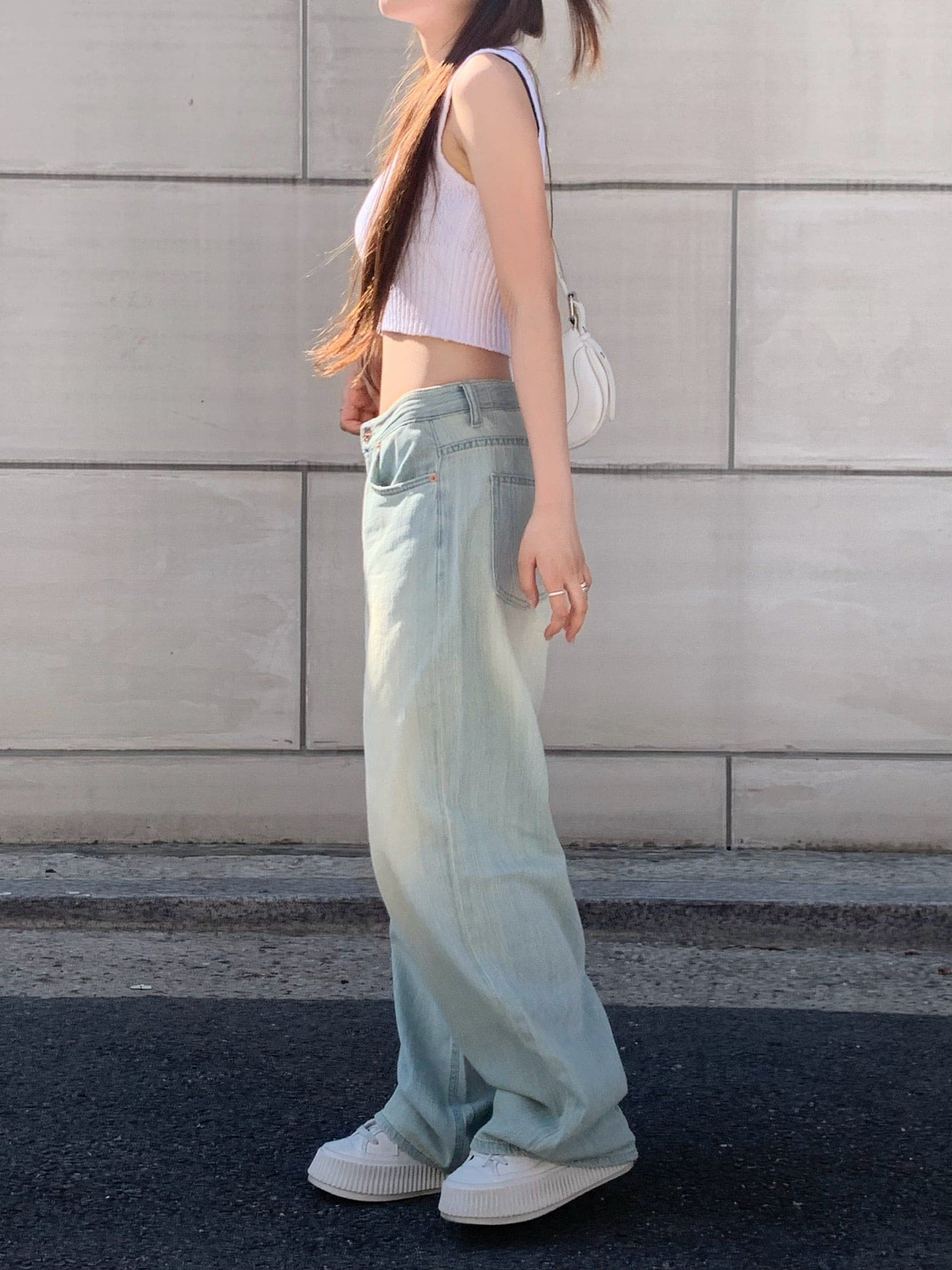 【Y2K Vibe】Cloud Cool Wide Jeans