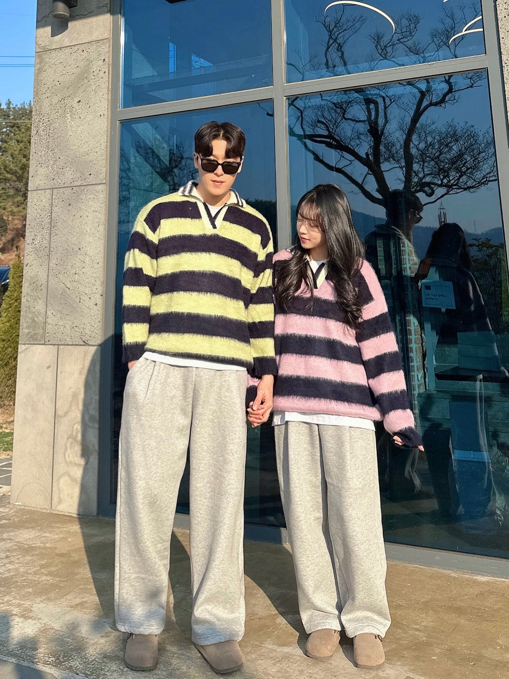 【🎅🏻情侶裝】Stripe Rugby Knitwear