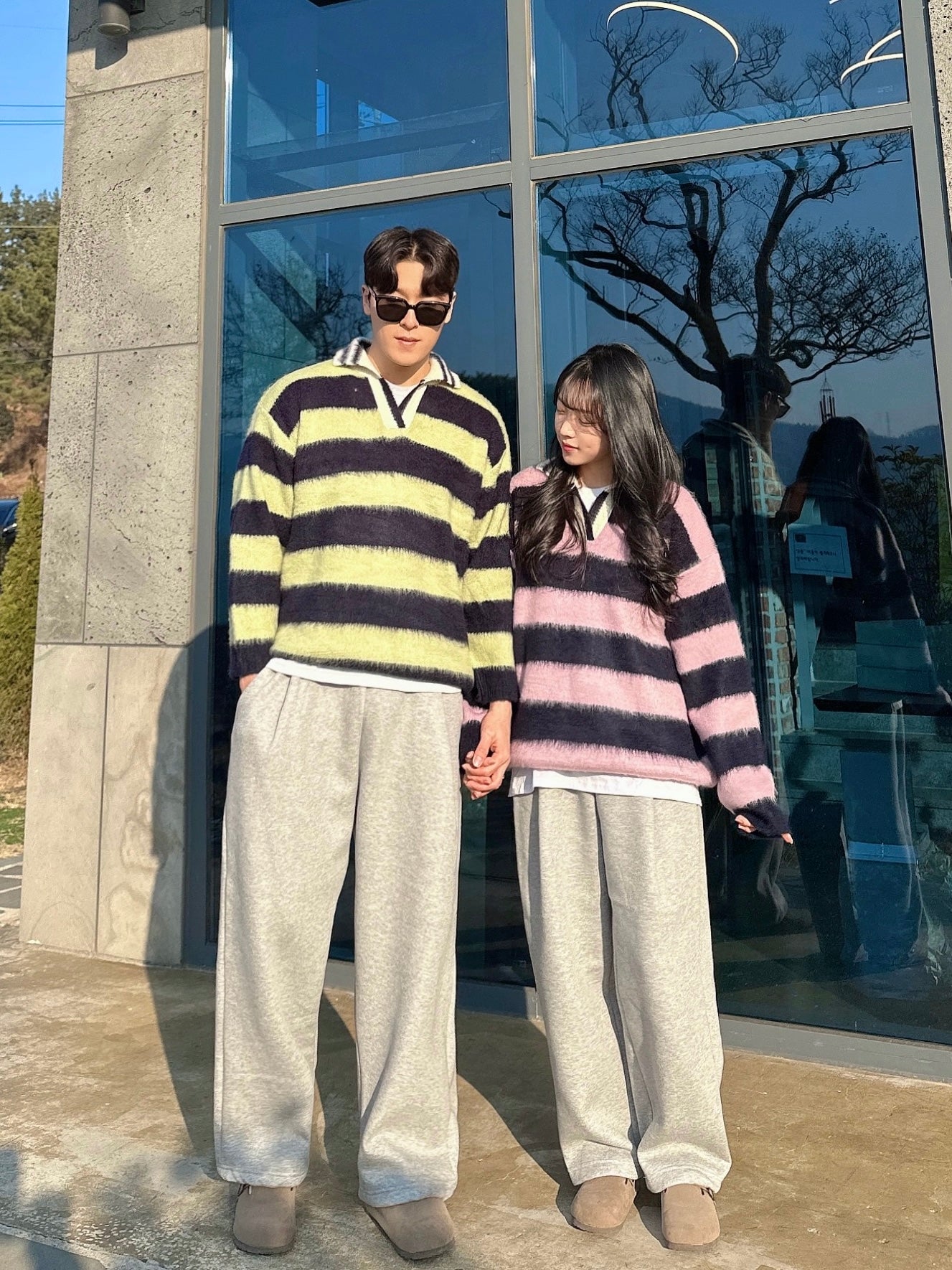 【🎅🏻情侶裝】Stripe Rugby Knitwear