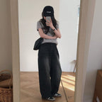 【🖤彎刀褲】Heaven Patch Wide Jeans