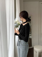 【🩰Ballet Core】Drape Shirring Tie Set