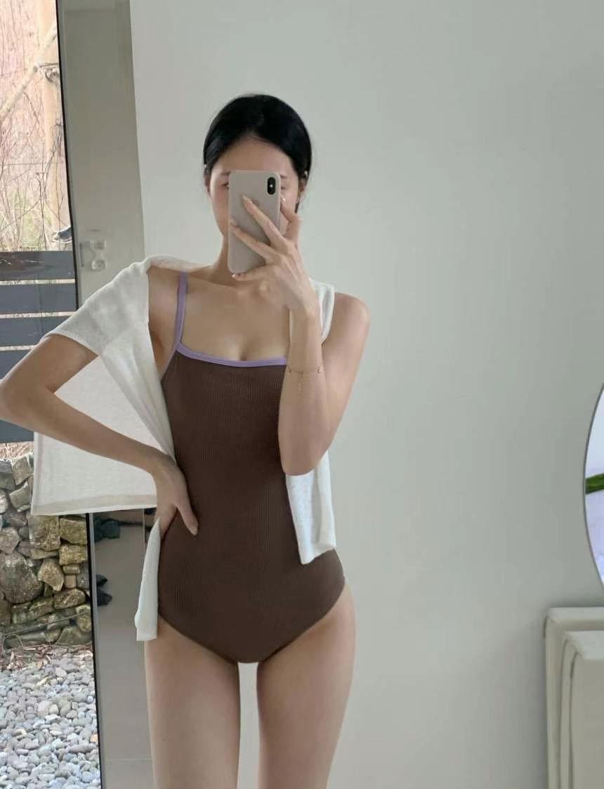 【🤎Simple and Beginner's Guide】Ribbon Back Monokini 
