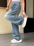 [Summer Fabric] Fresh Pintuck Wide Denim