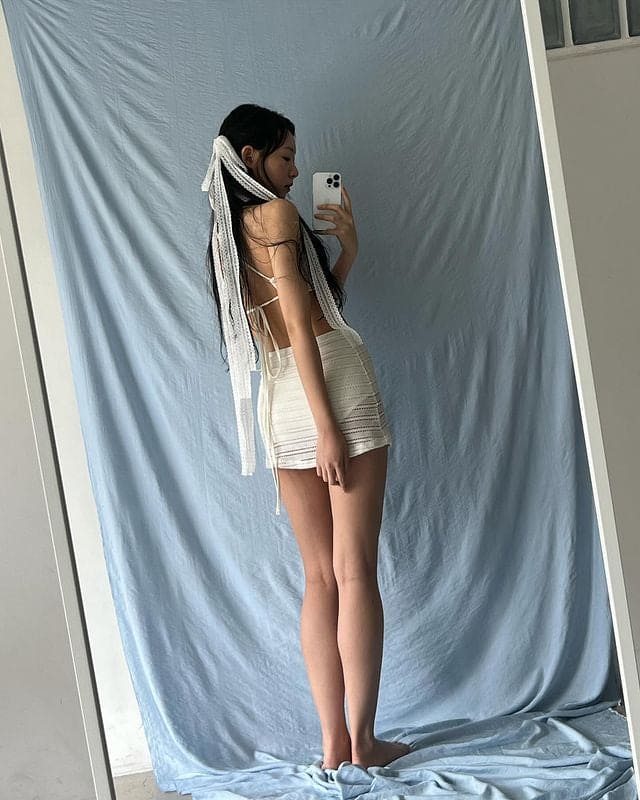 【Elegant and Sweet】Crochet Skirt Bikini 