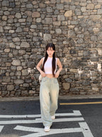 【Y2K Vibe】Cloud Cool Wide Jeans