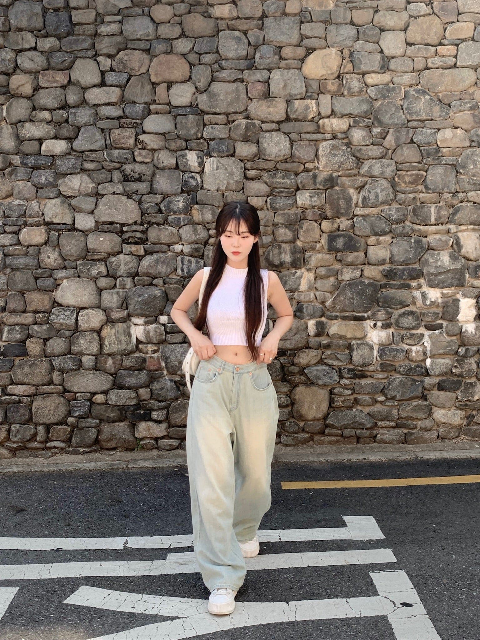 【Y2K Vibe】Cloud Cool Wide Jeans