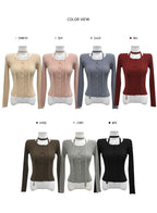 【🐰聖誕新年PICK】Choker Neck Slim Cardigan