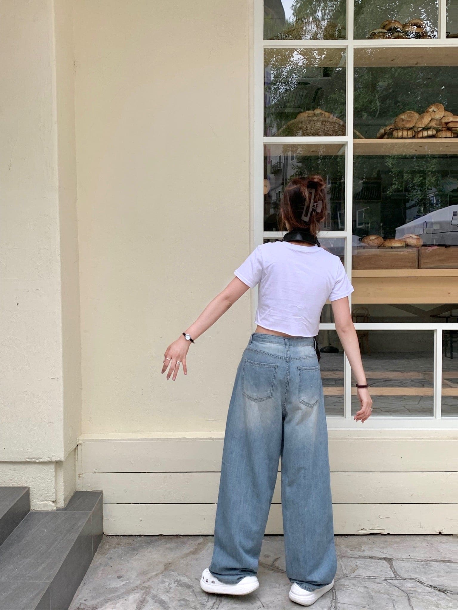 [Summer Fabric] Fresh Pintuck Wide Denim