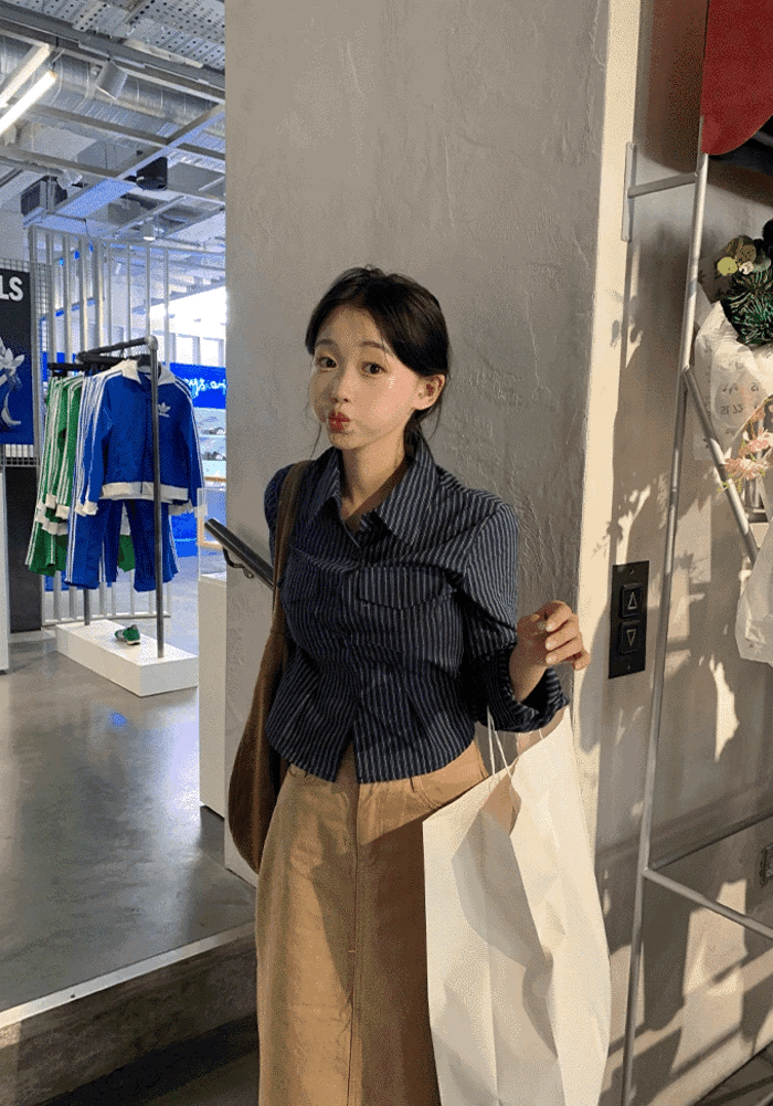 【Smart Casual】Office Check Blouse