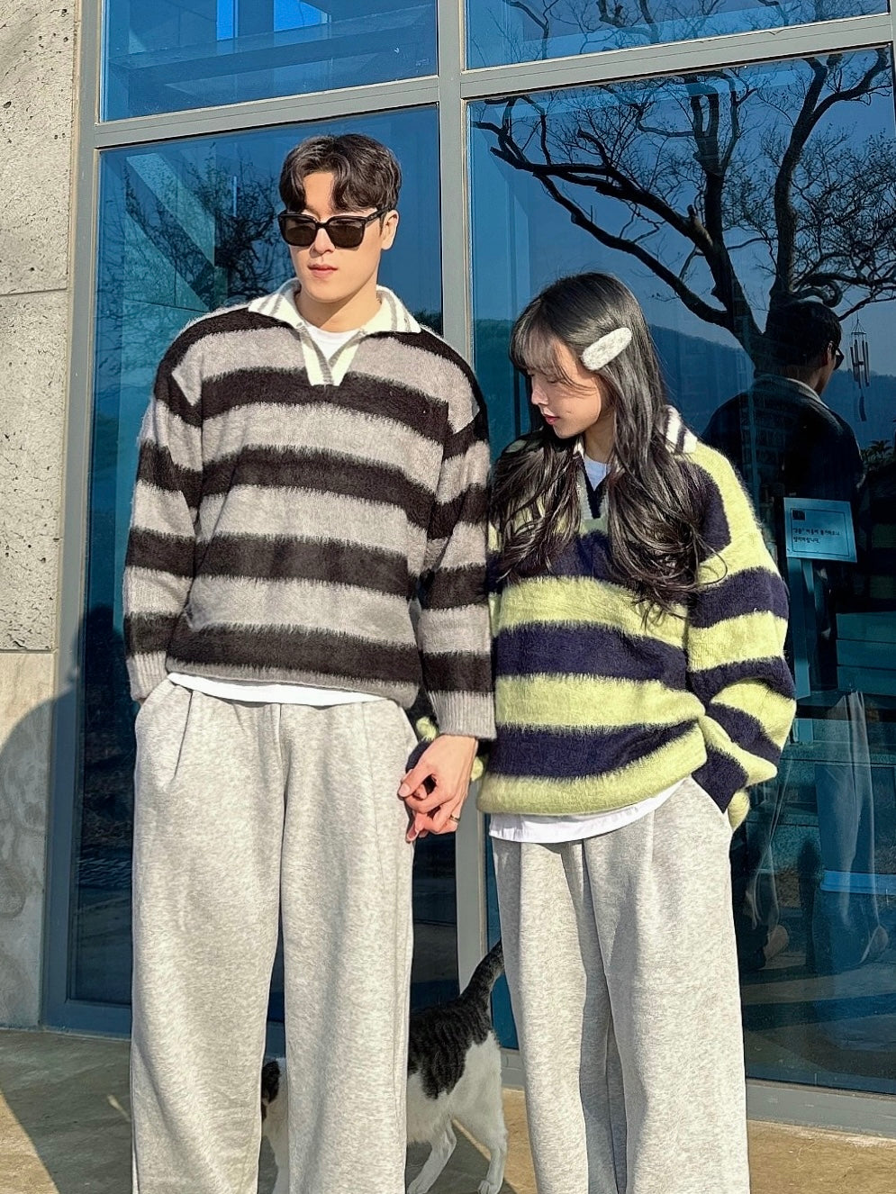 【🎅🏻情侶裝】Stripe Rugby Knitwear