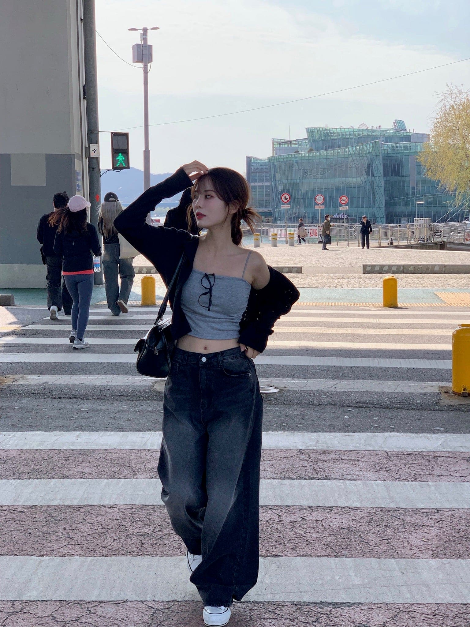 【Y2K Vibe】Cool Wide Jeans