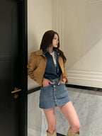 High-quality slim-fit short jacket