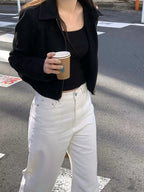 High-quality slim-fit short jacket