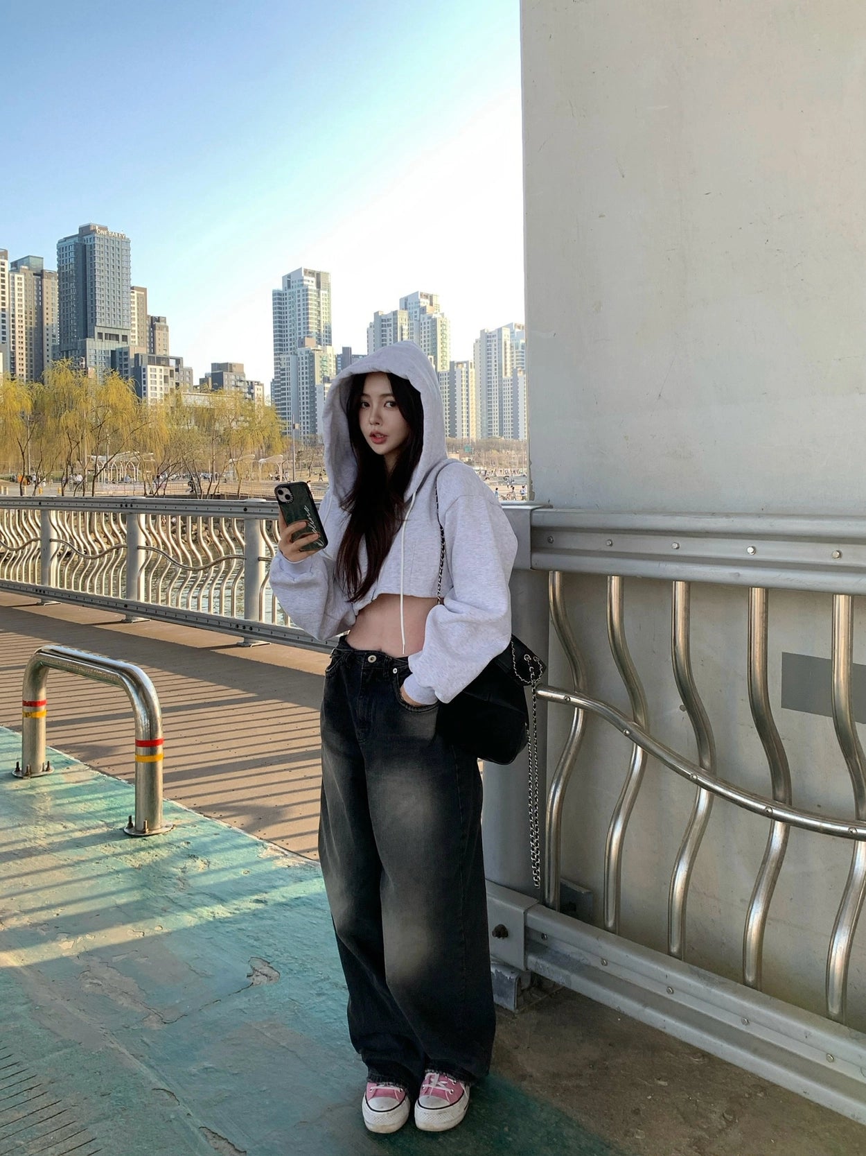 【OOTJ】Hip Pocket Wide Jeans