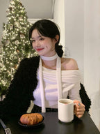 Breezy Off Shoulder Scarf Set 