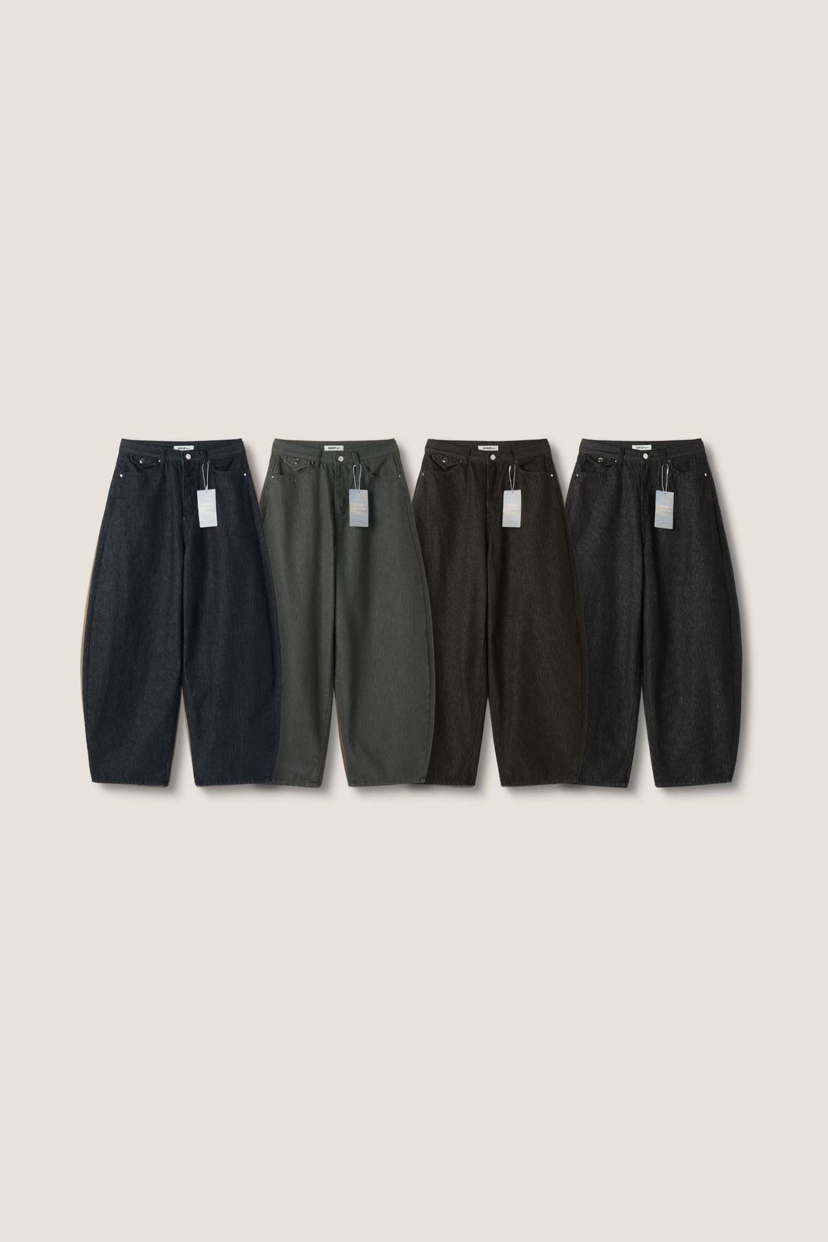 【神褲版型】Stripe Wide Pants
