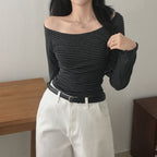 【💗for SNS】Moon Stripe Tee 