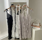 【Sweet and Girlish】Ruffled Dress Set