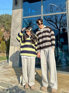 【🎅🏻情侶裝】Stripe Rugby Knitwear